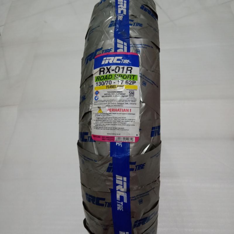 CB 150R LED/CBR 150R - Ban Luar Tubeless 130/70x17 RX-01R - IRC