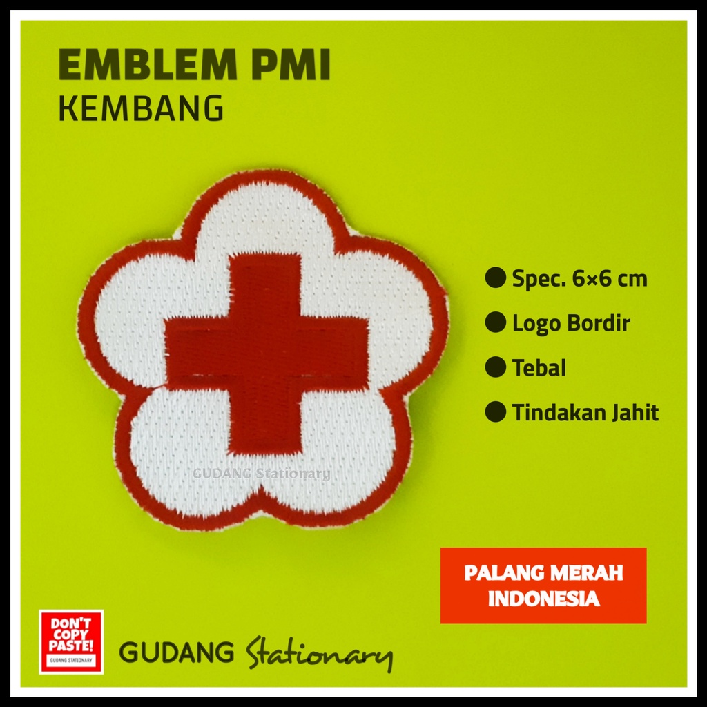 Badge Emblem PMI Kembang