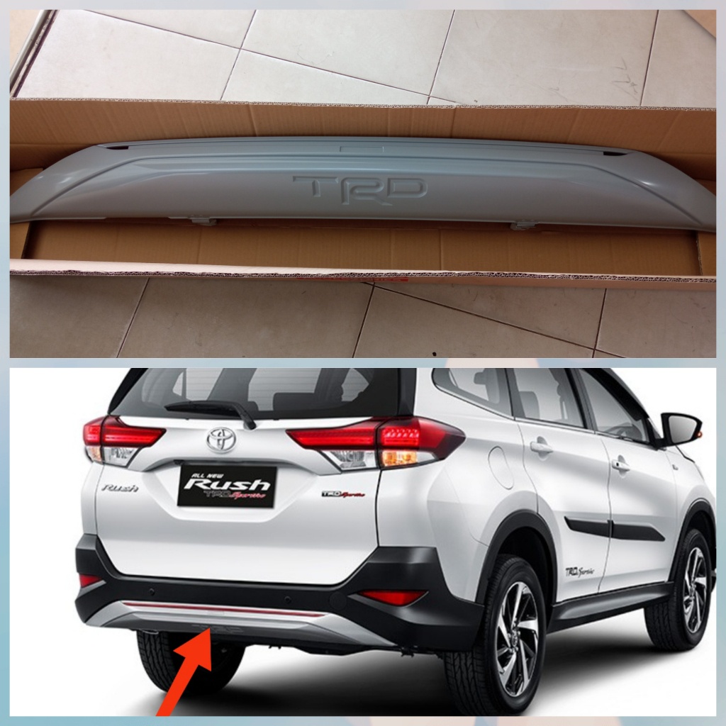 SPOILER BUMPER BELAKANG RUSH 2018-2022 ORIGINAL BODIKIT MOLDING BEMPER