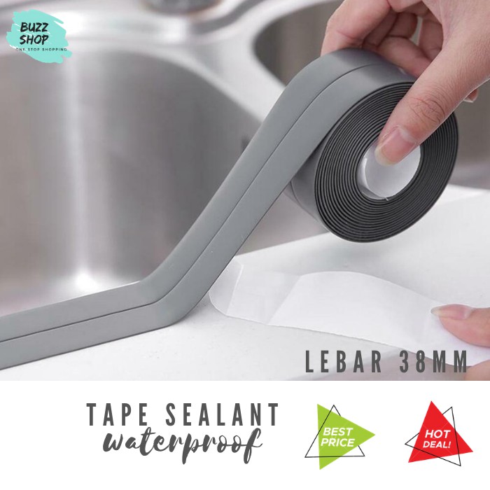 Tape Seal Sealant Dinding Dapur Kamar Mandi Waterproof 38mm HD-006-38