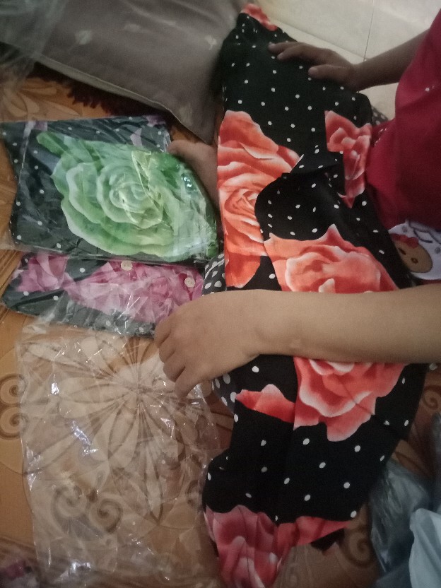 Long Gamis Motif Batik Sogan