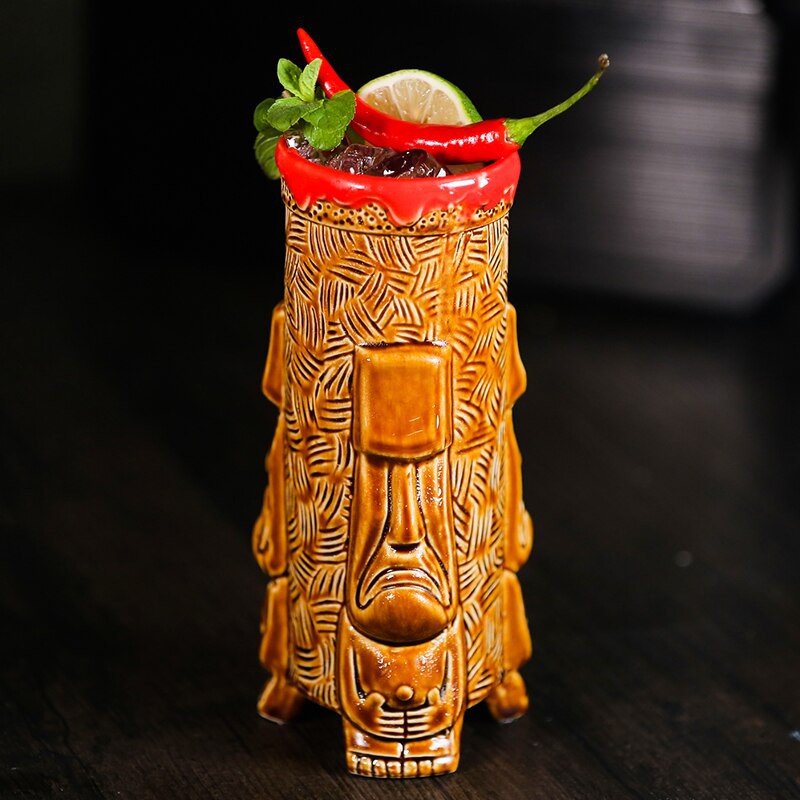 Free Shipping Tiki Mug Ceramic Cup Hot Sale Beer Cup Coffee Mug Tiki Cup Ceramic Crafts
