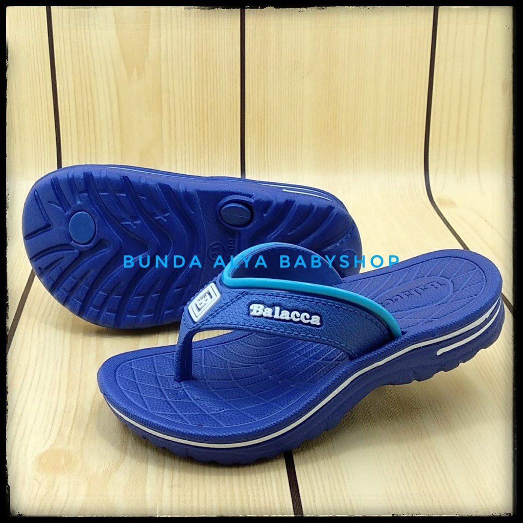 Sendal Anak Laki Jepit Umur 3 4 5 6 Tahun Karet Anti Licin BIRU - Sandal Anak Cowok Karet Anti Licin Size 23 - 33