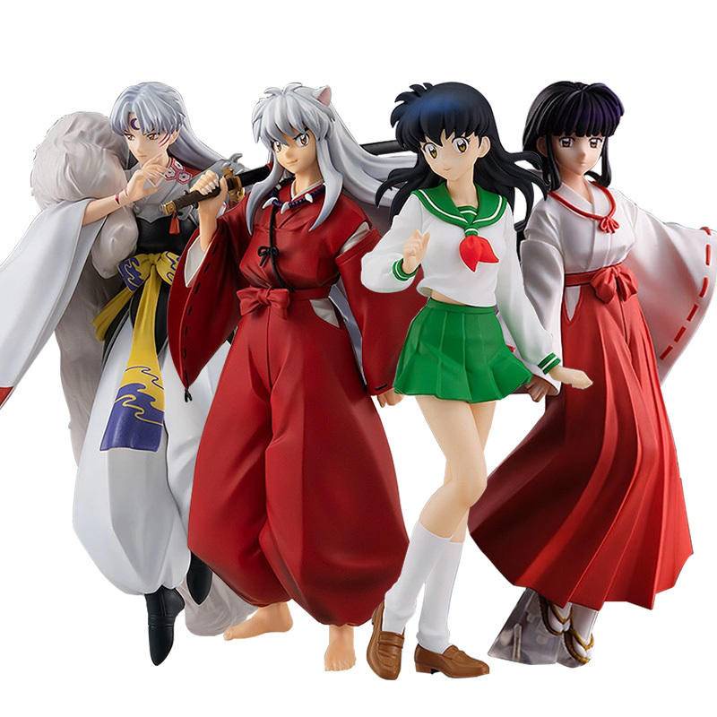 Action Figure Karakter Anime Kagome Higurashi Kikyo Inuyasha Sesshoumaru Ukuran 18CM