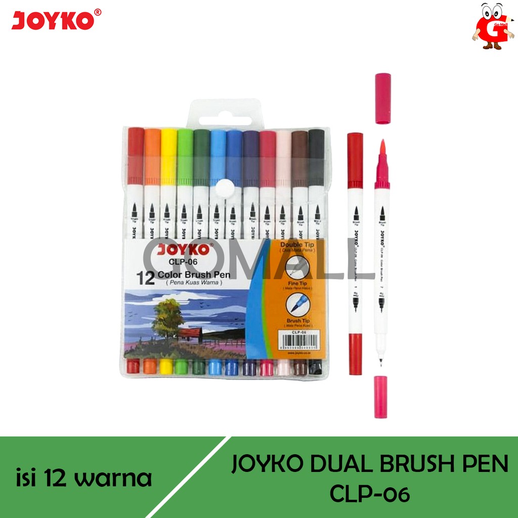 

JOYKO DUAL BRUSH PEN 12 Color (CLP-06)