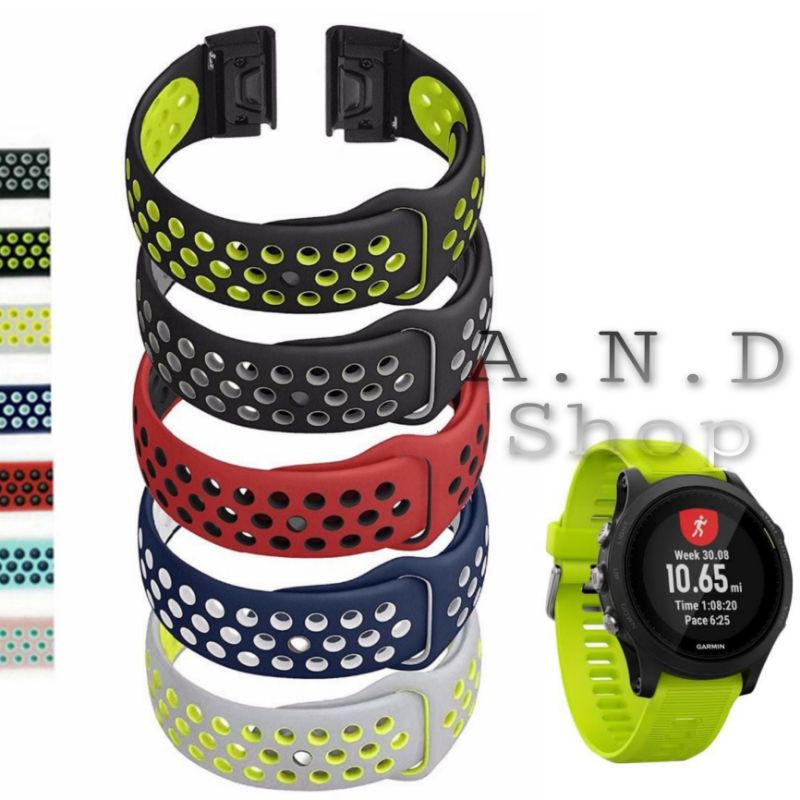 STRAP WATCH BAND MODEL NIKE SPORT TALI JAM TANGAN GARMIN FORERUNNER 970 935 945 955 965 SOLAR MUSIC 