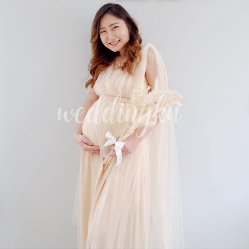 | BELLE |  Maternity Gown / Gaun Hamil / Gaun Prewed / Gaun