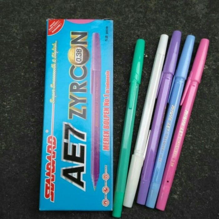 

Buruan Pulpen Standart Ae 7 Zycron/Pulpen Warna Warni Bergaransi