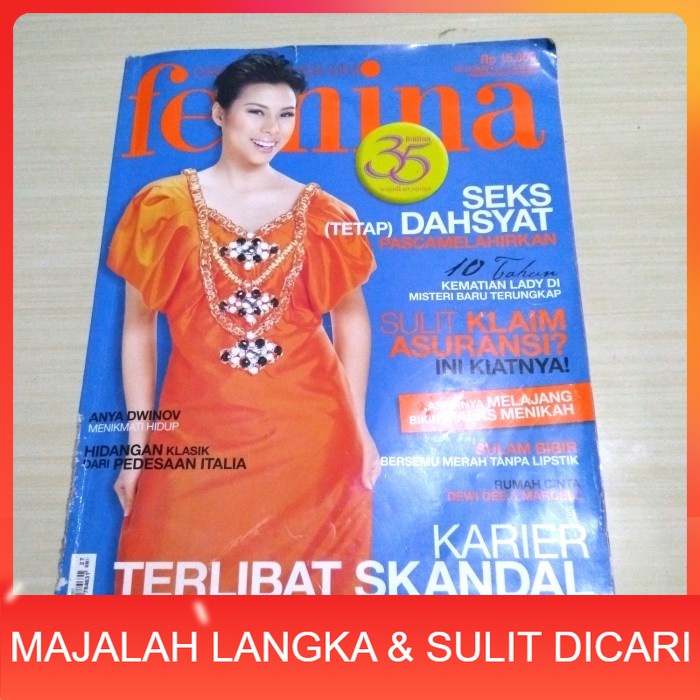 Majalah FEMINA No.27 Jul 2007 ANYA DWINOV Langka