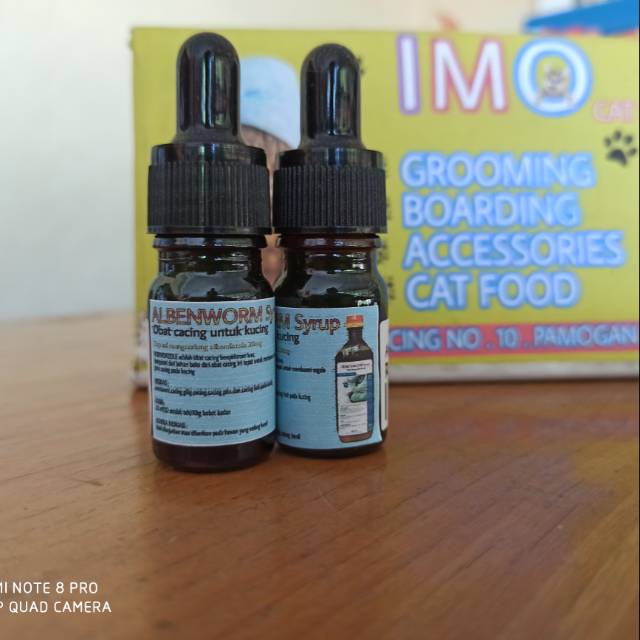 Albenworm syrup obat cacing kucing anjing