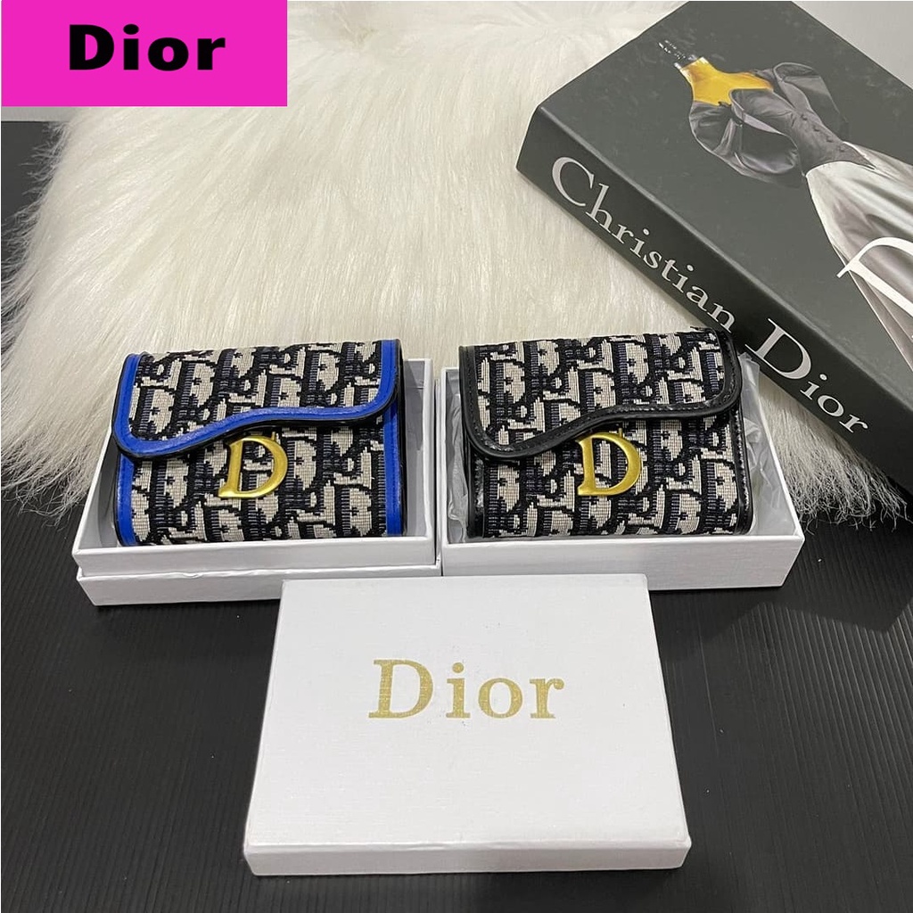 Dompet Lipat Wanita Import, Dompet Lipat Kanvas Mini Branded Original, Drd 1