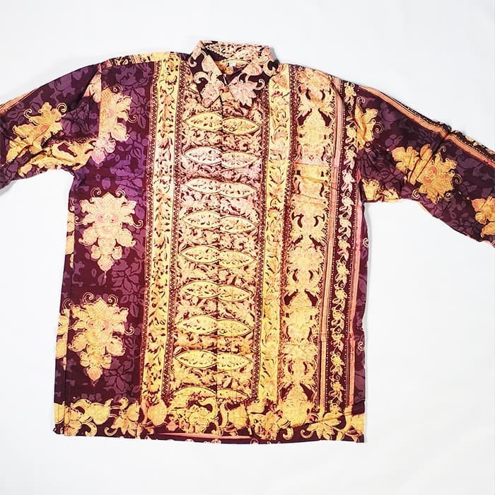 Kemeja Batik Pria Lengan Panjang Murah Eksklusif Kombinasi Keren LP10 - XL