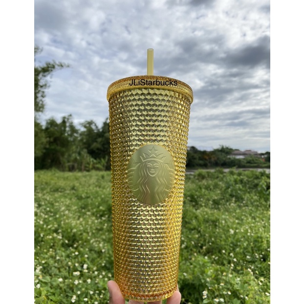 Starbucks China Studded Gold ColdCup