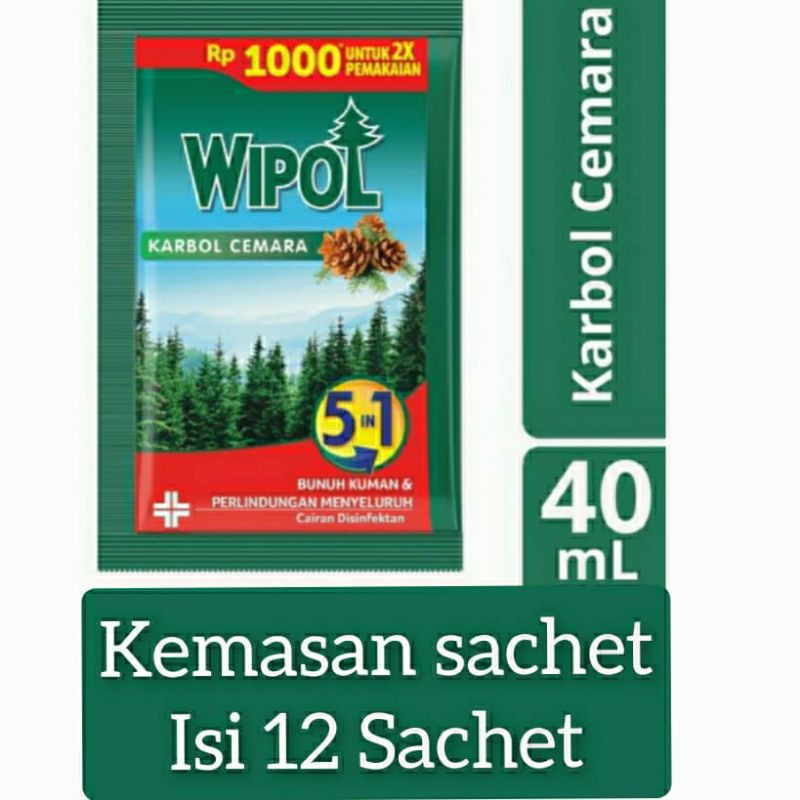 Wipol Kemasan Sachet ( isi 12 Sachet )