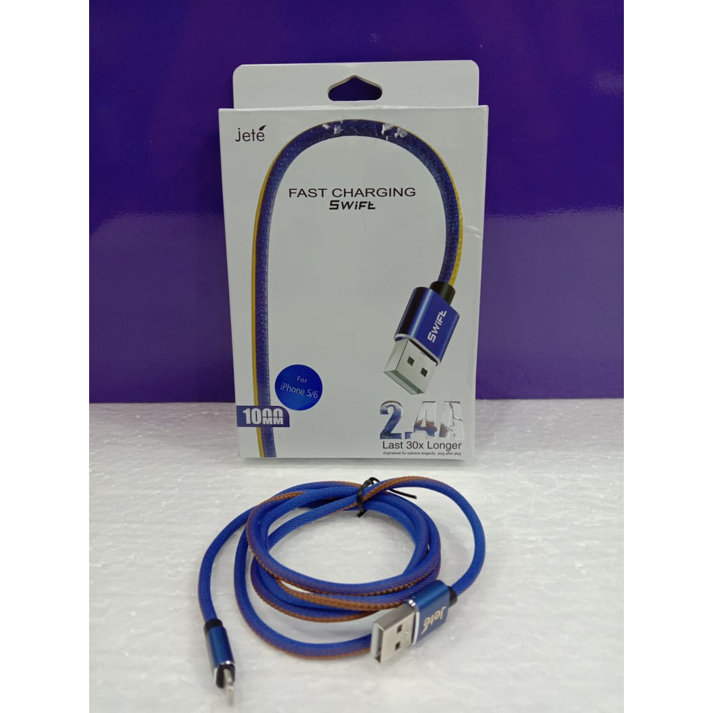 KABEL CHARGER JETE SWIFT 2.4A