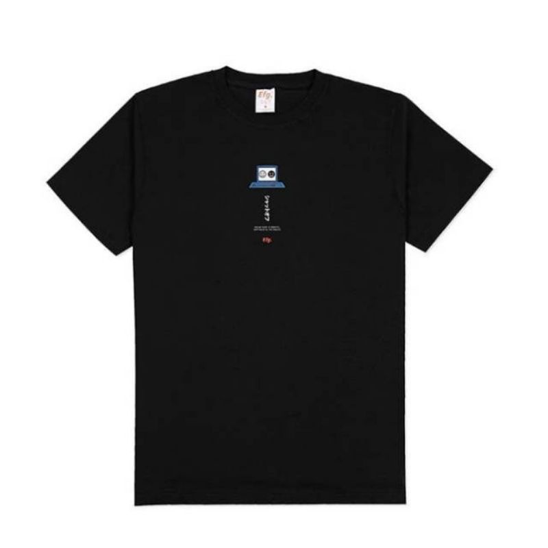 Kaos hitam Efg Depression/ Pakaian Pria dan Wanita Casual Atasan