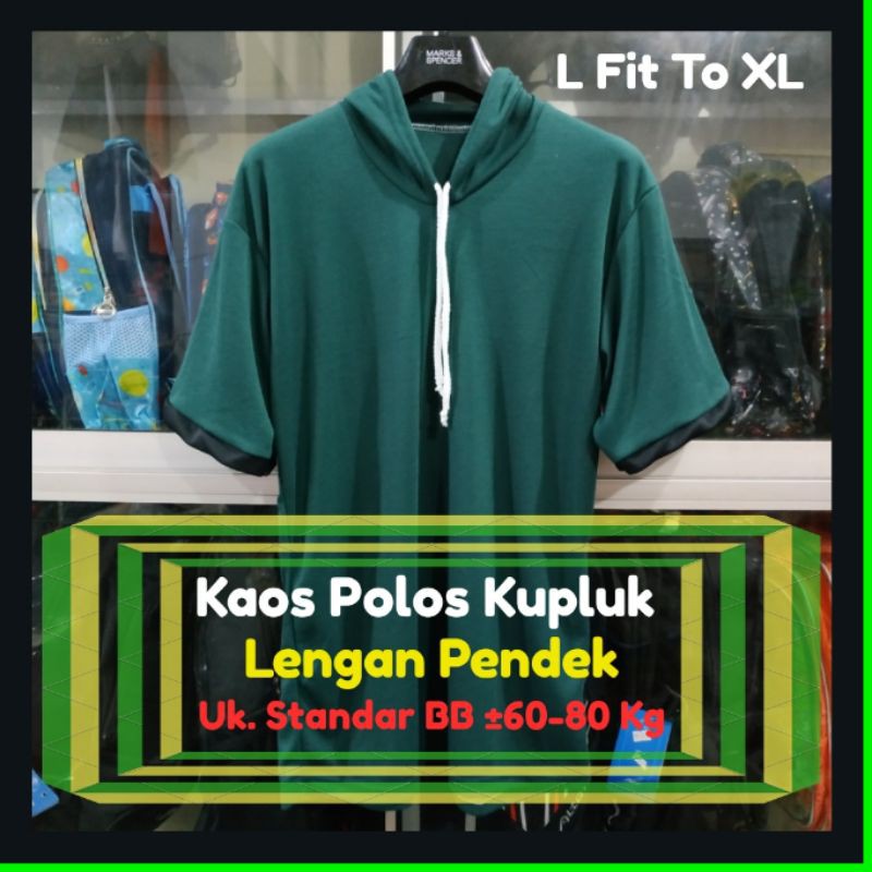 Kaos Polos Kupluk, Basahan Kerja, Kaos Tani Lengan Pendek,  Kaos Proyek, Kaos, (KUPEND STD)