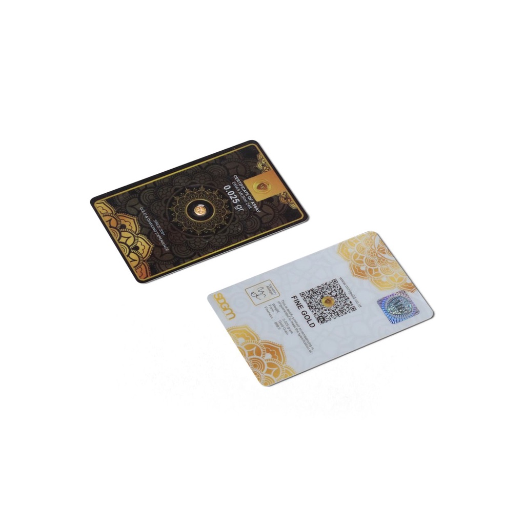 MINI GOLD Black Series 0,025 | Emas Logam Mulia