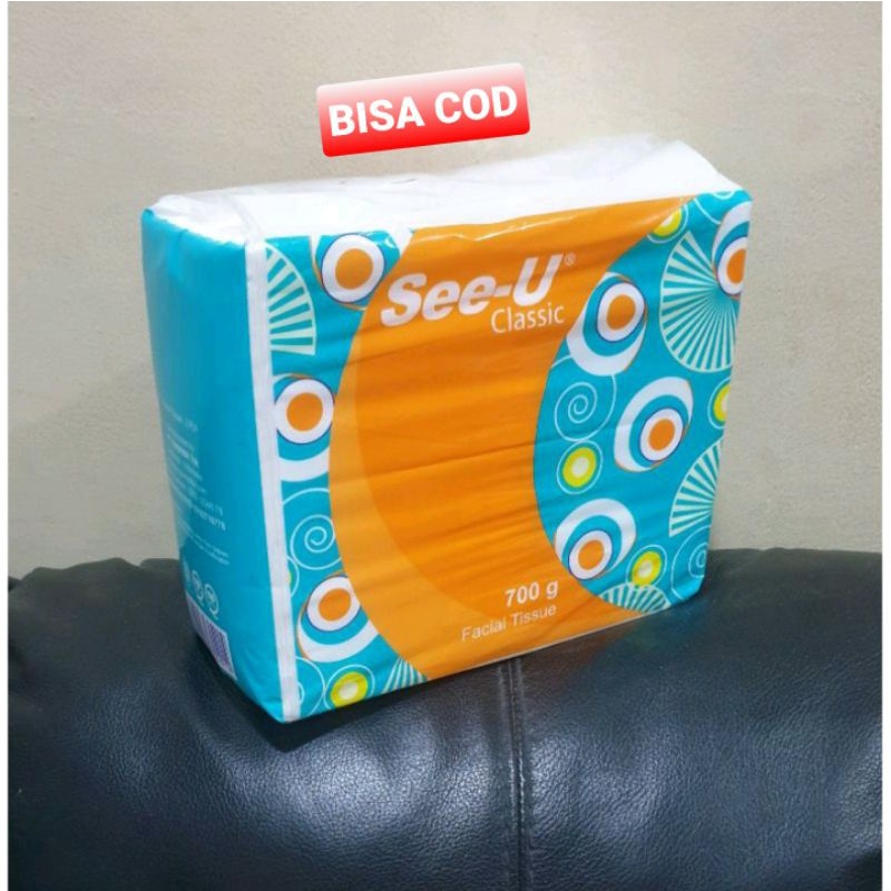 TISU SEE-U 700 gr TISSUE SEE U TISU 2 PLY SHEET CLASSIC FACIAL