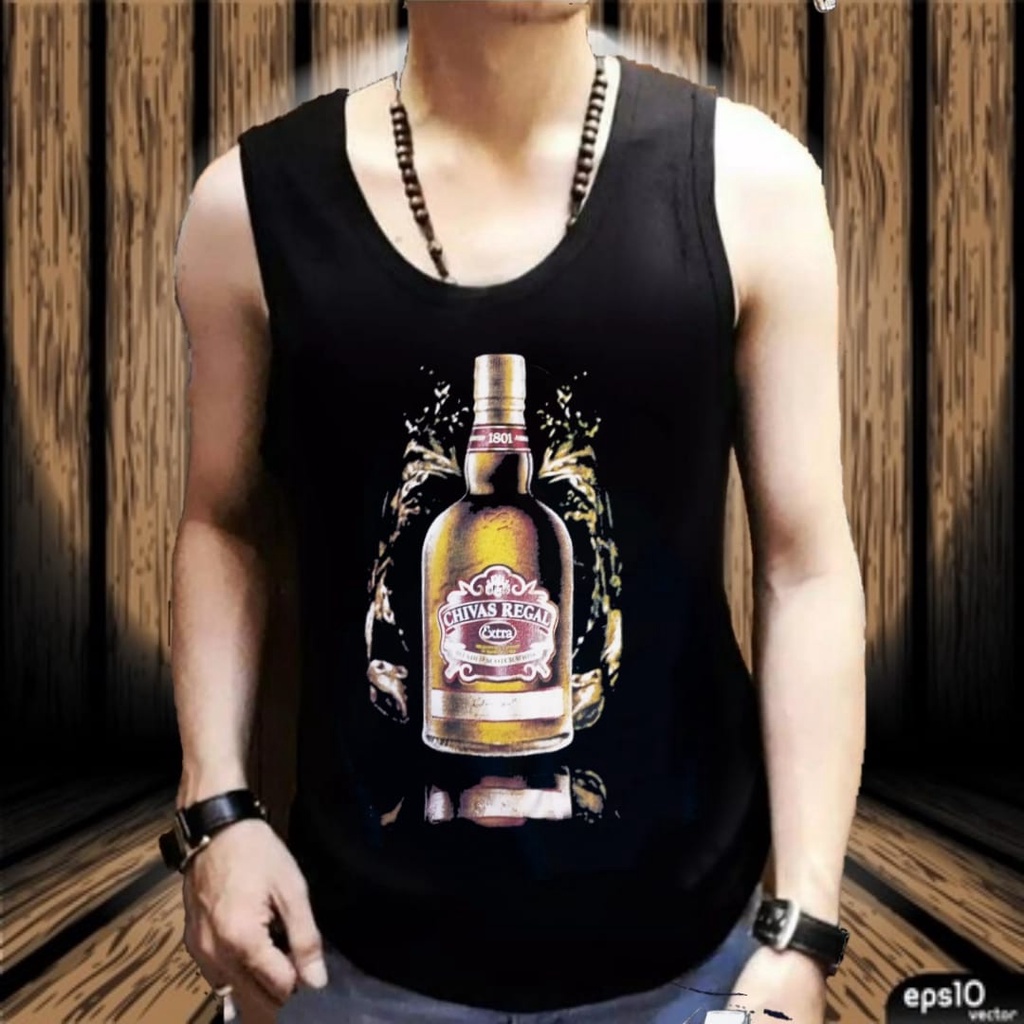 Tanktop Pria - Dalaman Distro - Terbaru - Murah - Tanpa Lengan - Atasan