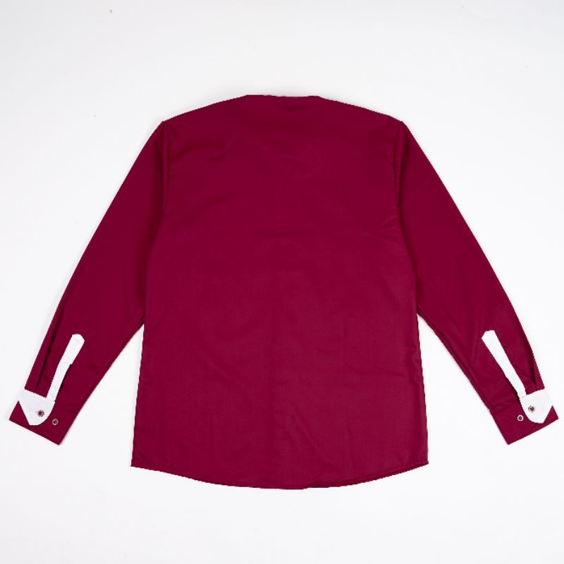 Pendeta - Kemeja Collar Merah &amp; Maroon Variasi - Toyobo - Jos Miracle Bandung - Miracle - JMB