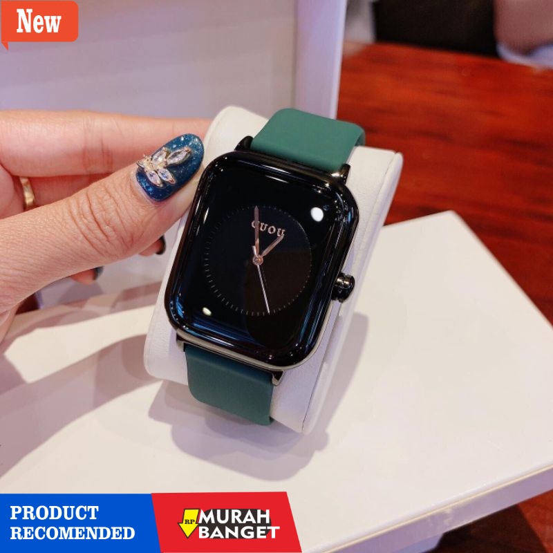 Jam analog wanita terbaik- 【Ready stock】100%ORI【COD】【GUOU Watch 】Jam tahan air   Baru Jelly Desain K