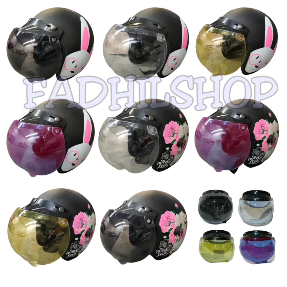 HELM BOGO CAT MOTIF DEWASA FREE PACKING BOX