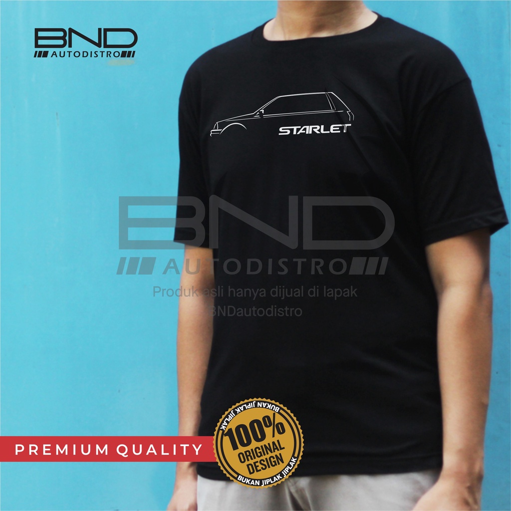 Kaos Starlet Kotak SIDE - T-Shirt Toyota Starlet Kotak Kaos Starlet EP70