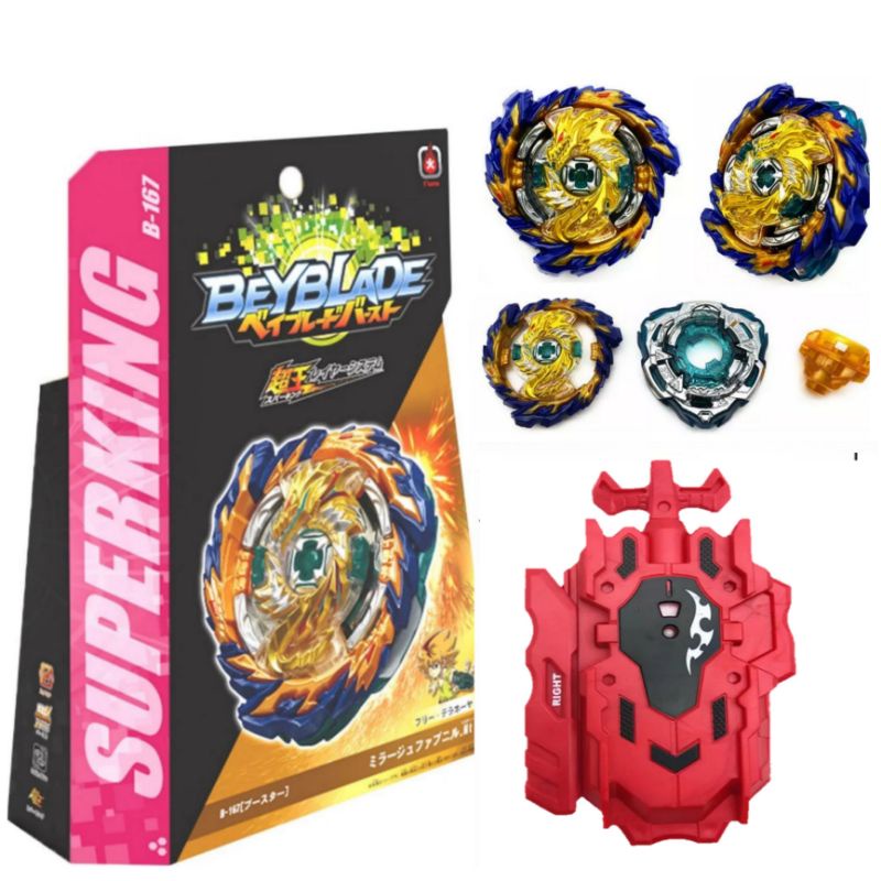 Mainan Gangsing Beyblade Burst Sparking Launcher Set keluar api B-167/Mainan Gangsing Murah