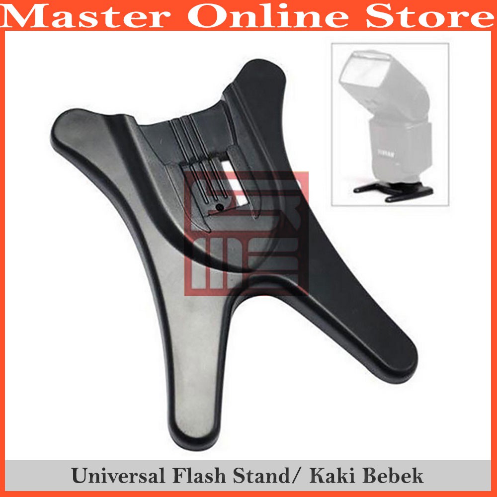 Base Stand Kaki Bebek Universal For All Hot Shoe Flash Speedlite Godox Canon Nikon Fuji Fujifilm Shopee Indonesia