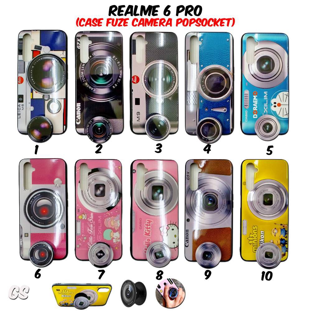 PROMO CUCI GUDANG Casing REALME 6 PRO Case Fuze Casing Camera GRATIS Popsocket Karakter Lucu