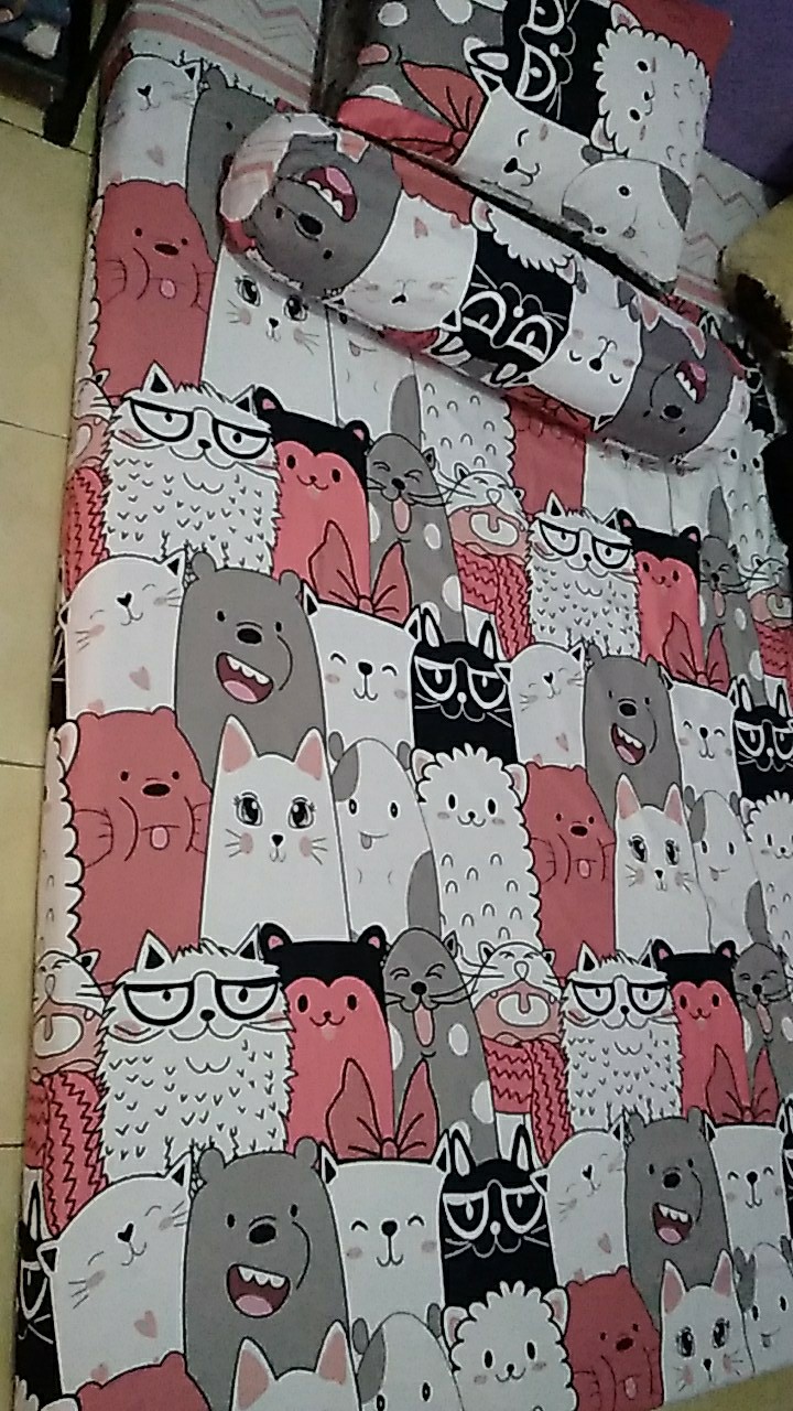 Sprei Kasur Motif Karakter Dewasa Tebal 10, 15, 20, 25, 30 Cm Uk King Queen & Single