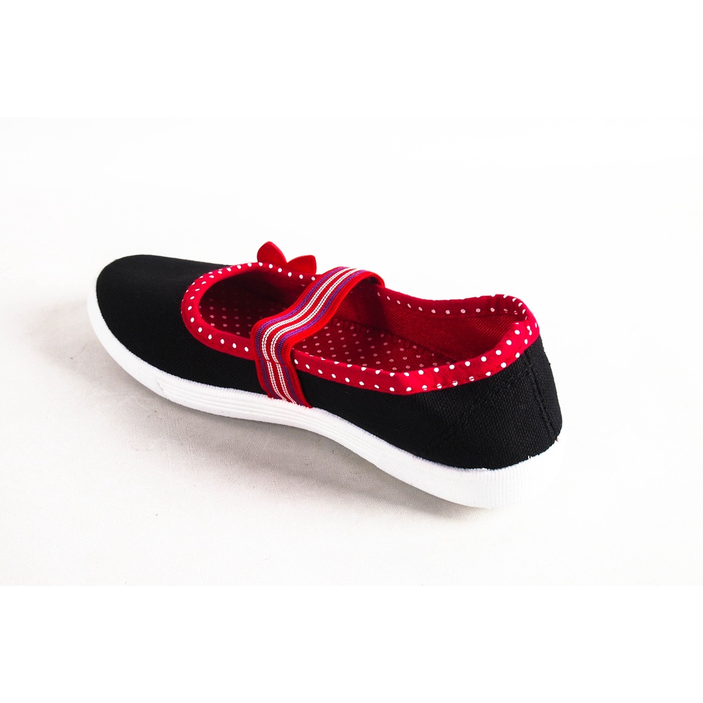 Sepatu Anak Perempuan Pinard LG-01 Hitam Putih/sepatu sandal anak