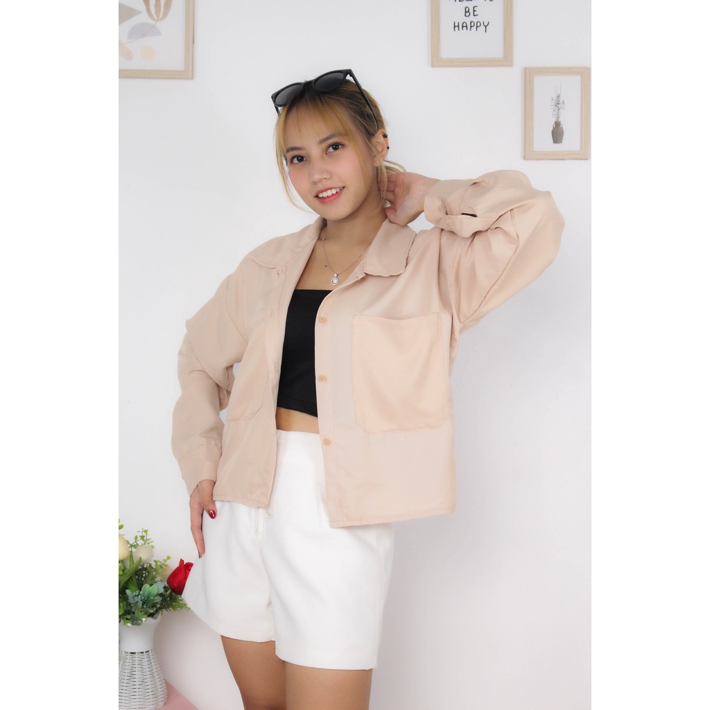 RX Fashion - Kemeja Gita Rami Basic / KEM TASA / GIOMI LINEN RAMI SHIRT - BN-COKSU