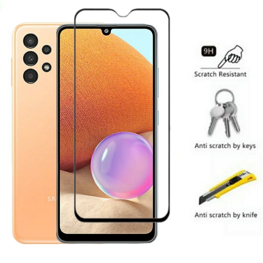 3IN1 TEMPERED GLASS SAMSUNG A32 M23 4G 5G TG LAYAR ANTIGORES KACA FULL COVER