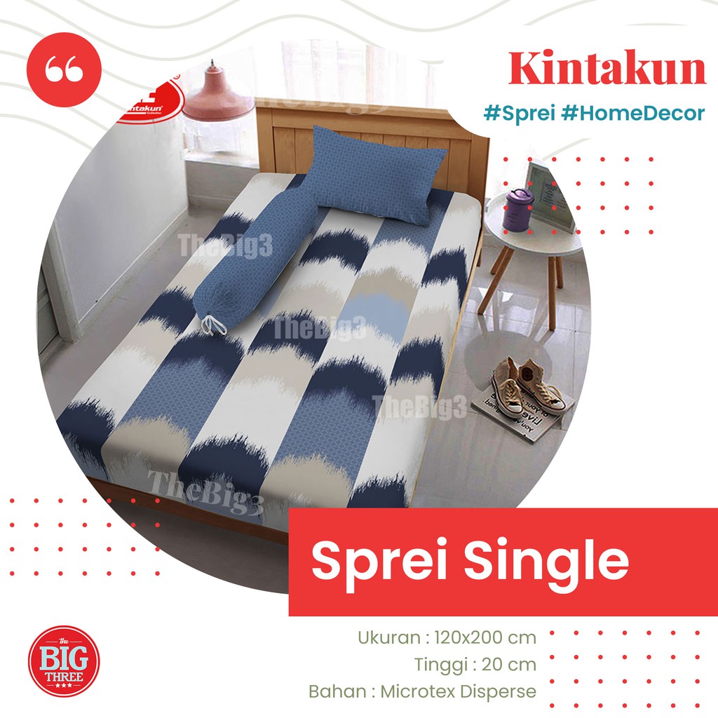 KINTAKUN Sprei 120x200 motif Axel Arfana Amina Azura Adira Ensley BloomaLamina Shakila Amerta Thera Atarya Madana Tiwi Elva Hanum Rena Nuraga Marma Raduga  Ariadra Gemi Rena Gian Gista Kartika Indira Lavana Kirana Kelana Damara  Citra Tiwi - SP SINGLE 120