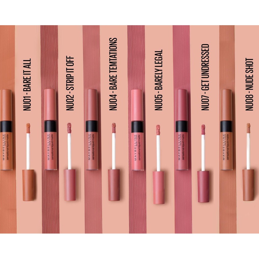 Maybelline Sensational Liquid Matte [Nudes &amp; Matte Series]