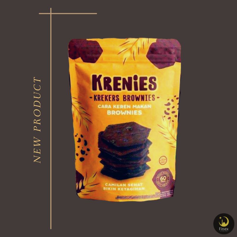 

Krenies Makanan Ringan Krekers Brownies 60gr