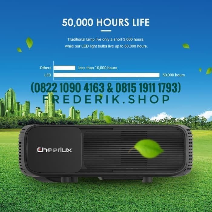 Original Cheerlux CL 760   TV Tuner Proyektor 3200 Lumens VGA PC HDMI