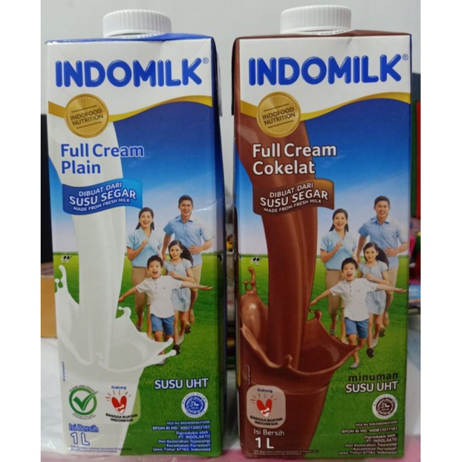 

susu UHT indomilk 1liter coklat