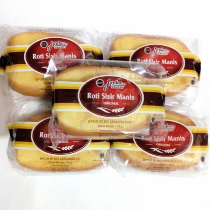 

Roti Sisir Mentega Jordan Bakery isi 5 pcs