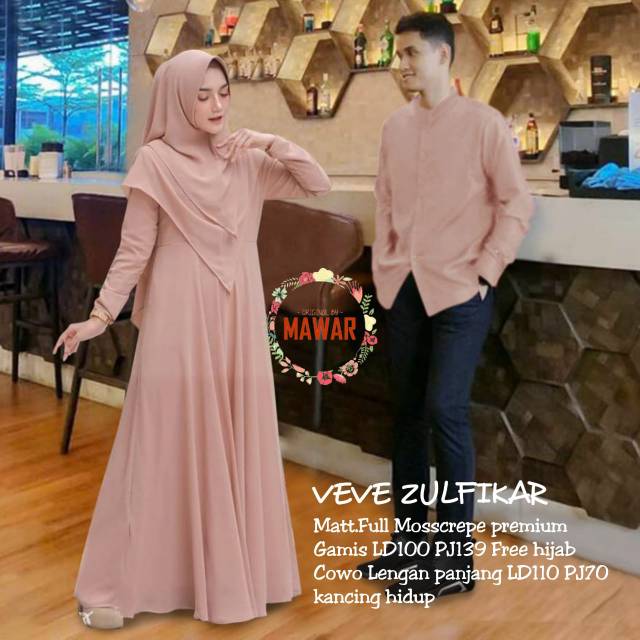 VEVE ZULFIKAR/(READY SIAP KIRIM)/READY/COUPLE ANAK/BISA SRAGAM/BAJU SYAR'I/GAMIS/
