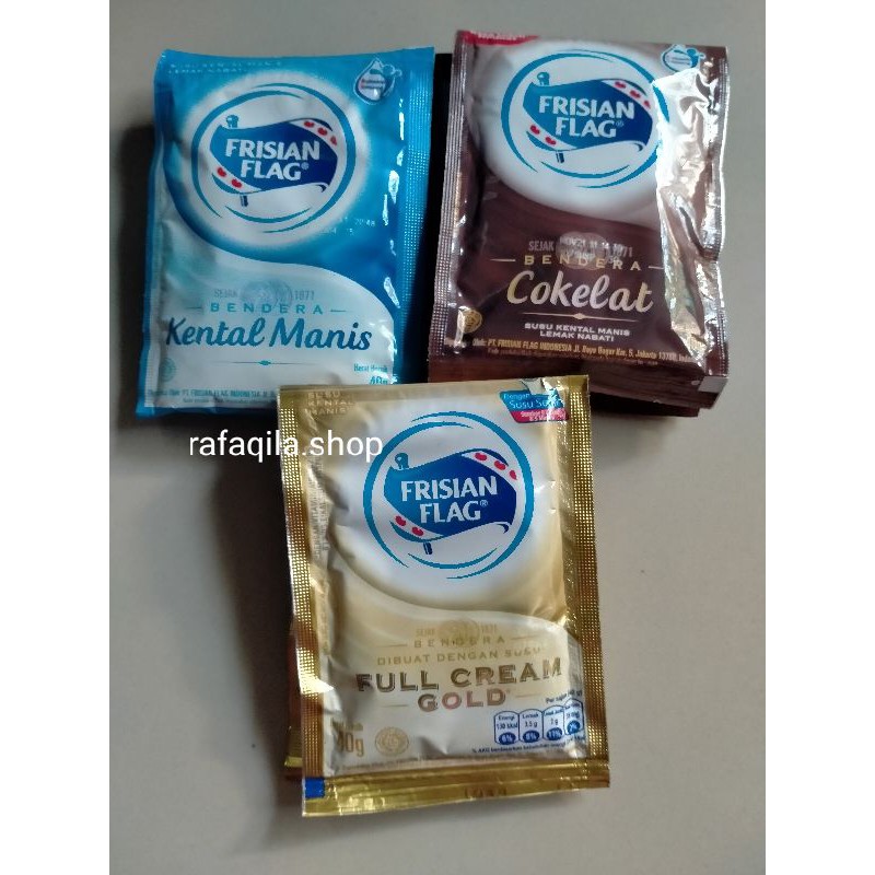 

Susu Kental Manis Bendera | Frisian Flag Sachet 40g