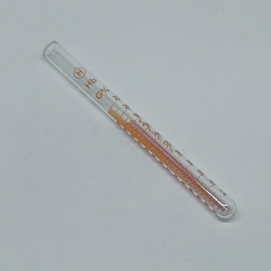 Alat Medis Alkes Laboratorium Tabung Hb Sahli / Haemometer Tube type square|Alat Lab|Tabung Reaksi|G
