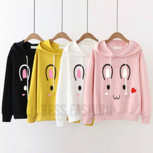 Kokomi sweater lucu/sweater cewek bergambar lucu/rabbit love sweater/sweater murah