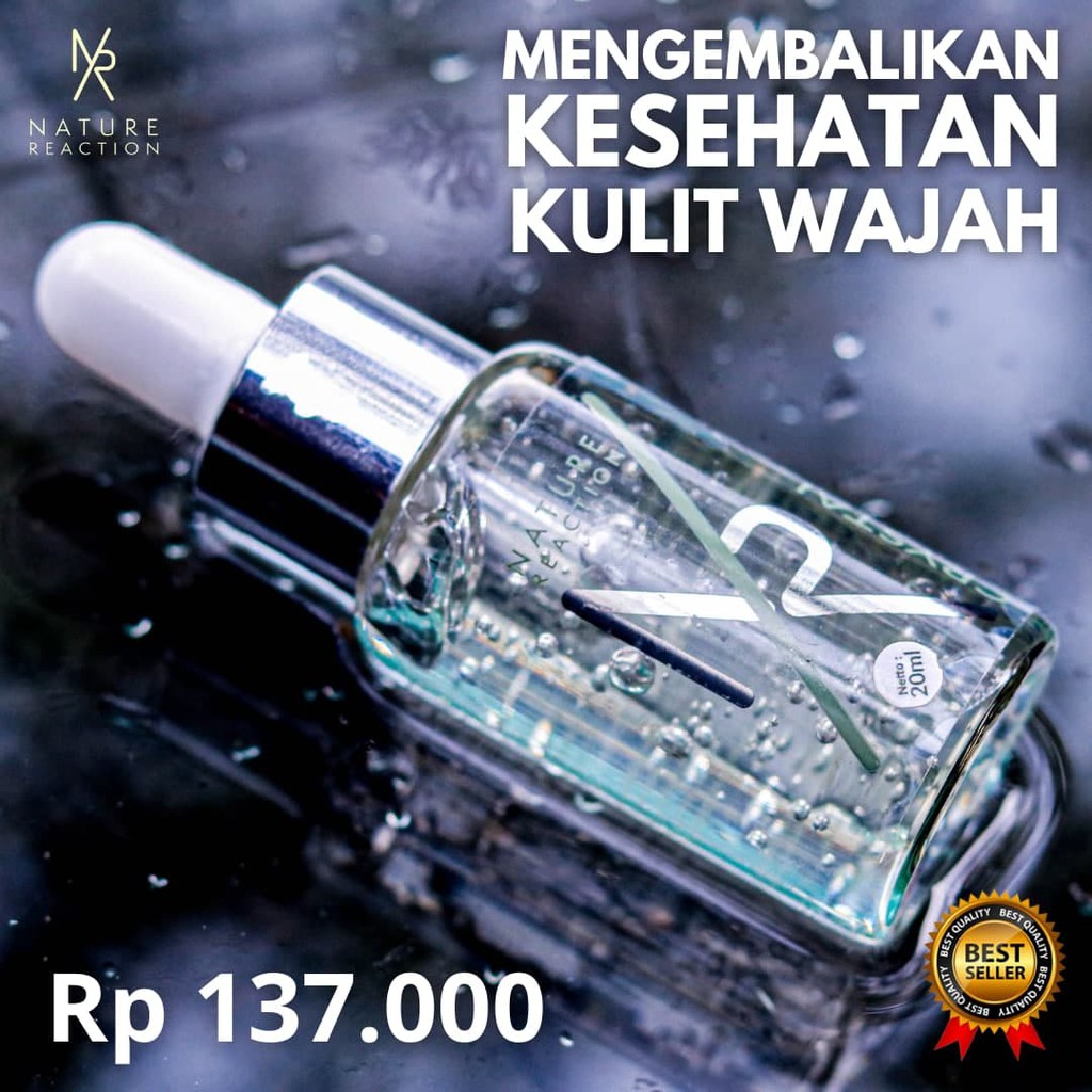 Serum Wajah Nature Reaction Crystal Glowing Premium Original Asli Ori - 1pcs