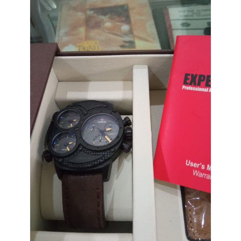Expedition Chronograph Man Watch Serial number: E6619M with wallet