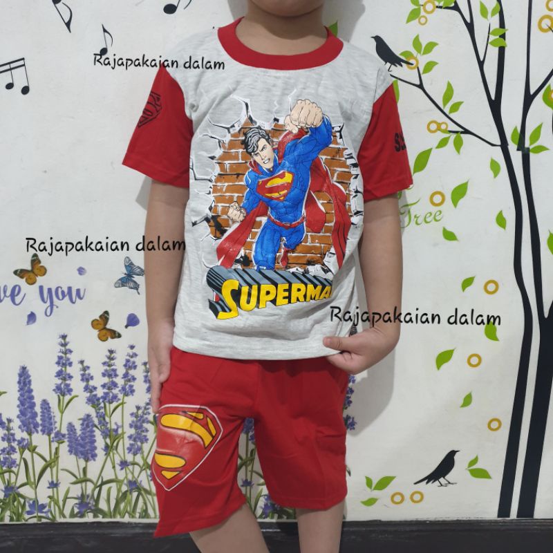 Setelan anak laki laki Superman 3-9 tahun 3331