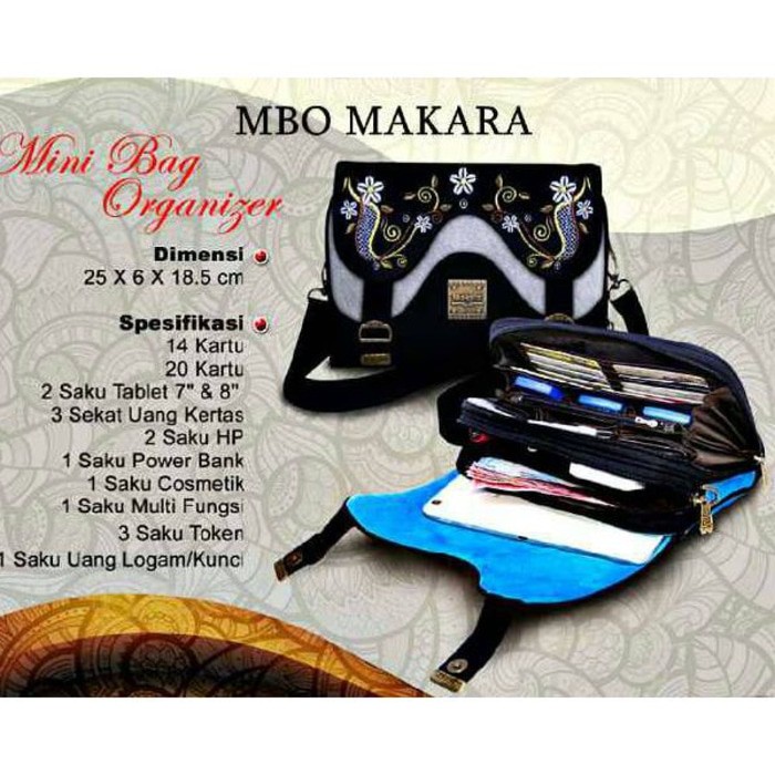 PROMO  Tas Selempang Wanita Makara Etnik MBO Musicia Tas Clutch Pesta  Terlaris