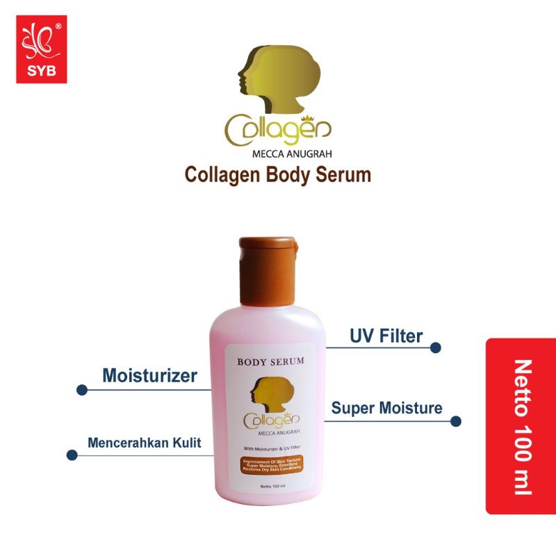 Mecca Anugrah Body Serum With Collagen by Mecca Anugrah 100ml BPOM ORIGINAL